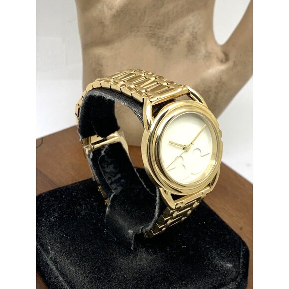 Tory Burch Women's Watch TBW7220 Miller Quartz Cream Dial Gold Stainless Steel - Picture 2 of 13